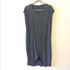 Gray and black nursing dress